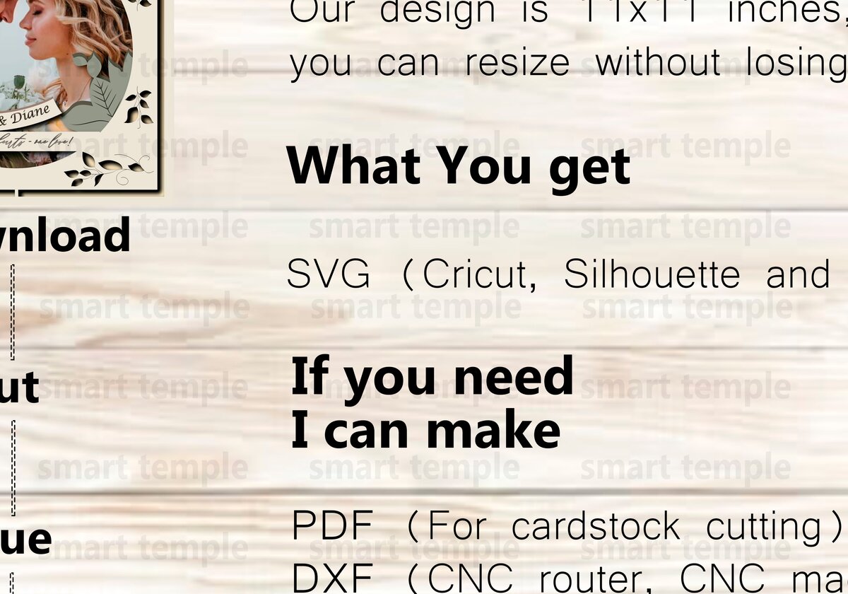 Intra απο ξύλο plywood  Χρώμα wenge 3mm-4mm πάχος - Προσαρμόσιμο Wedding Shadow Box Δίασταση 25x25 cm INTRAFABR-110796027