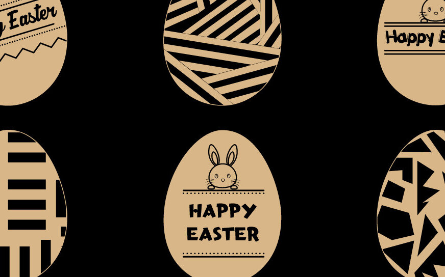 Intra απο ξύλο plywood  Χρώμα wenge 3mm-4mm πάχος - Κόψιμο υ/Λέιζερ Κόψιμο Πασχαλινό Αυγό Bundle Δίασταση 15x15 cm INTRAFABR-87838814