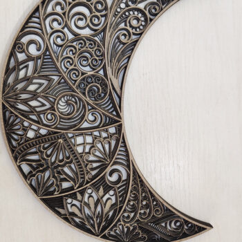 Intra απο ξύλο plywood Χρώμα wenge 3mm-4mm πάχος - Αποκοπή αρχείων - το φεγγάρι Δίασταση 9x12 cm INTRAFABR-116273404 - Image 1