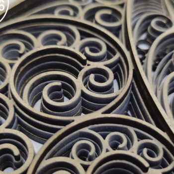 Intra απο ξύλο plywood Χρώμα wenge 3mm-4mm πάχος - Αποκοπή αρχείων - το φεγγάρι Δίασταση 9x12 cm INTRAFABR-116273404 - Image 2