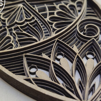 Intra απο ξύλο plywood Χρώμα wenge 3mm-4mm πάχος - Αποκοπή αρχείων - το φεγγάρι Δίασταση 9x12 cm INTRAFABR-116273404 - Image 3