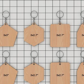 Intra απο ξύλο plywood  Χρώμα wenge 3mm-4mm πάχος - Κόψτε Ξύλινα Μπρελόκ Αρχεία Χαρακτική Δίασταση 4x4 cm INTRAFABR-116282332 - Image 1