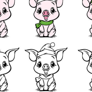 Intra απο ξύλο plywood  Χρώμα wenge 3mm-4mm πάχος - Χαριτωμένα χριστουγεννιάτικα σχέδια για μωρά γουρουνάκια Δίασταση 30x20 cm INTRAFABR-122541414 - Image 1