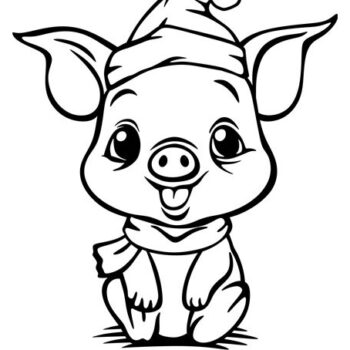 Intra απο ξύλο plywood  Χρώμα wenge 3mm-4mm πάχος - Χαριτωμένα χριστουγεννιάτικα σχέδια για μωρά γουρουνάκια Δίασταση 30x20 cm INTRAFABR-122541414 - Image 4