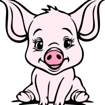 Intra απο ξύλο plywood Χρώμα wenge 3mm-4mm πάχος - Cute Baby Piggy Christmas Cutable Δίασταση 15x15 cm INTRAFABR-123467600 - Image 2