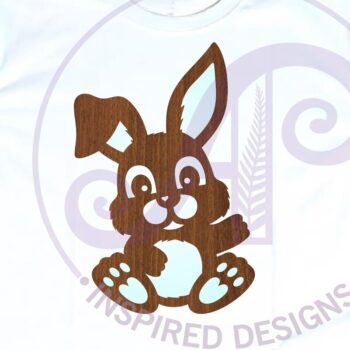 Intra απο ξύλο plywood Χρώμα wenge 3mm-4mm πάχος - Cute Bunnies, File Δίασταση 15x15 cm INTRAFABR-22957255 - Image 3