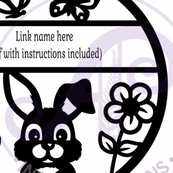 Intra απο ξύλο plywood  Χρώμα wenge 3mm-4mm πάχος - Χαριτωμένο λαγουδάκι με όνομα Laser Δίασταση 30x20 cm INTRAFABR-33820463 - Image 5