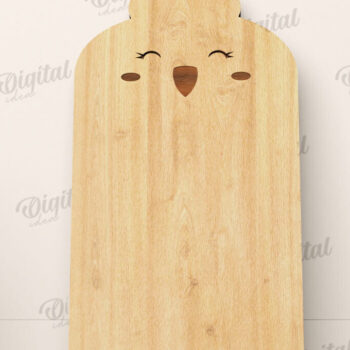 Intra απο ξύλο plywood Χρώμα wenge 3mm-4mm πάχος - Cute Chicken Cutting Board Δίασταση 30x20 cm INTRAFABR-122706529 - Image 1