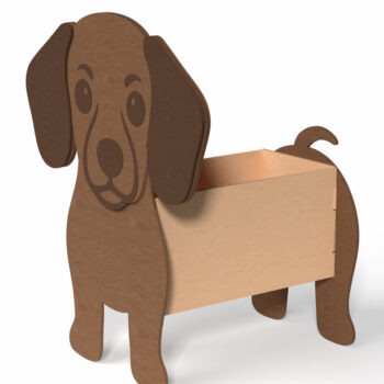 Intra απο ξύλο plywood  Χρώμα wenge 3mm-4mm πάχος - Cute Dog Box Set – 5 Breeds Δίασταση 30x20 cm INTRAFABR-102067877 - Image 5