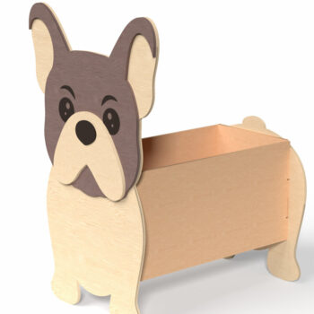 Intra απο ξύλο plywood  Χρώμα wenge 3mm-4mm πάχος - Cute Dog Box Set – 5 Breeds Δίασταση 30x20 cm INTRAFABR-102067877 - Image 6