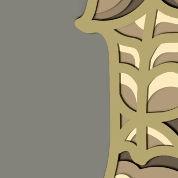 Intra απο ξύλο plywood Χρώμα wenge 3mm-4mm πάχος - Cute Donkey Multilayer /3D Layered Δίασταση 30x20 cm INTRAFABR-123620864 - Image 4