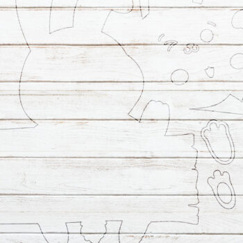 Intra απο ξύλο plywood Χρώμα wenge 3mm-4mm πάχος - Χαριτωμένο Πασχαλινό λαγουδάκι , Happy Sign Wood Δίασταση 4x4 cm INTRAFABR-116384336 - Image 5