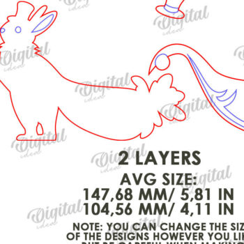 Intra απο ξύλο plywood  Χρώμα wenge 3mm-4mm πάχος - Χαριτωμένο πασχαλινό ντεκόρ τοίχου με λέιζερ Δίασταση 15x15 cm INTRAFABR-118375417 - Image 2