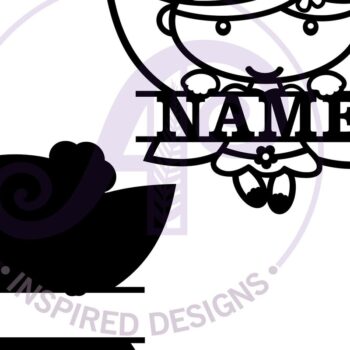 Intra απο ξύλο plywood Χρώμα wenge 3mm-4mm πάχος - Cute Fairy Name 2 Layer Cutfile Δίασταση 30x20 cm INTRAFABR-70049027 - Image 2