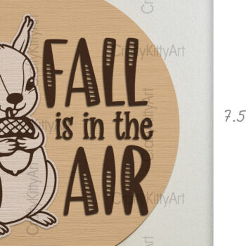 Intra απο ξύλο plywood  Χρώμα wenge 3mm-4mm πάχος - Χαριτωμένο φθινοπωρινό φθινοπωρινό σημάδι πόρτας Δίασταση 30x20 cm INTRAFABR-116153585 - Image 2