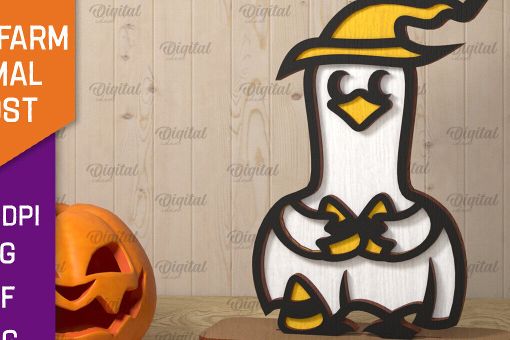 Intra απο ξύλο plywood  Χρώμα wenge 3mm-4mm πάχος - Cute Farm Animal Ghost Δίασταση 30x20 cm INTRAFABR-101757584