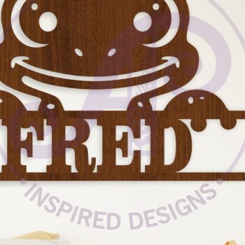 Intra απο ξύλο plywood  Χρώμα wenge 3mm-4mm πάχος - Cute Frog Name Sin File Δίασταση 30x20 cm INTRAFABR-99939389 - Image 1