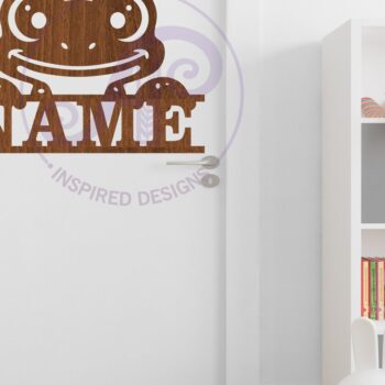 Intra απο ξύλο plywood  Χρώμα wenge 3mm-4mm πάχος - Cute Frog Name Sin File Δίασταση 30x20 cm INTRAFABR-99939389 - Image 3