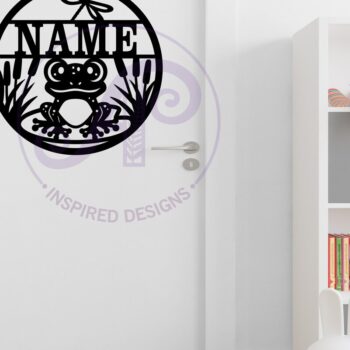 Intra απο ξύλο plywood  Χρώμα wenge 3mm-4mm πάχος - Ονομασία Laser με θέμα το χαριτωμένο βάτραχο Δίασταση 30x20 cm INTRAFABR-99935715 - Image 5