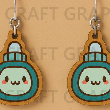 Intra απο ξύλο plywood Χρώμα wenge 3mm-4mm πάχος - Χαριτωμένα σκουλαρίκια με κόλλα Δίασταση 3x3 cm INTRAFABR-70048680 - Image 1