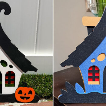 Intra απο ξύλο plywood Χρώμα wenge 3mm-4mm πάχος - Χαριτωμένο Halloween House V1 | 3D Layered Δίασταση 4x4 cm INTRAFABR-99049869 - Image 6