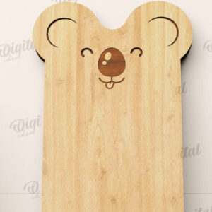 Intra απο ξύλο plywood  Χρώμα wenge 3mm-4mm πάχος - Χαριτωμένη σανίδα κοπής Koala Δίασταση 30x20 cm INTRAFABR-100937019