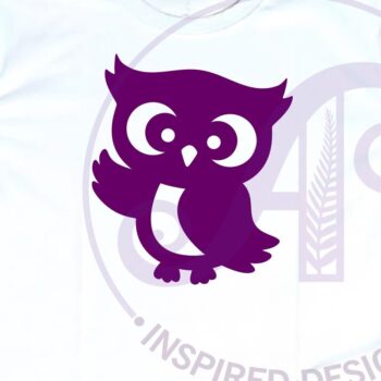 Intra απο ξύλο plywood  Χρώμα wenge 3mm-4mm πάχος - Cute Little Owls Silhouette Δίασταση 30x20 cm INTRAFABR-44666992 - Image 3