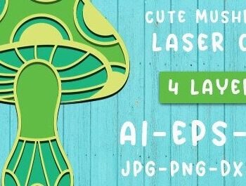 Intra απο ξύλο plywood  Χρώμα wenge 3mm-4mm πάχος - Χαριτωμένη μανιταριών Δίασταση 30x20 cm INTRAFABR-78246945 - Image 1