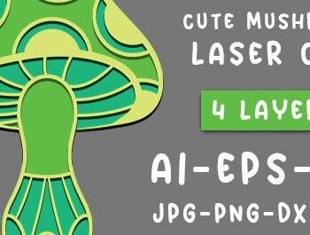 Intra απο ξύλο plywood  Χρώμα wenge 3mm-4mm πάχος - Χαριτωμένη μανιταριών Δίασταση 30x20 cm INTRAFABR-78246945 - Image 2