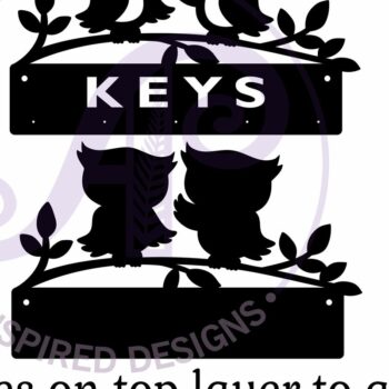 Intra απο ξύλο plywood  Χρώμα wenge 3mm-4mm πάχος - Σχέδια κουκουβάγιας για κλειδί Δίασταση 30x20 cm INTRAFABR-77677197 - Image 4