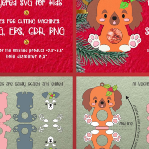 Intra απο ξύλο plywood  Χρώμα wenge 3mm-4mm πάχος - Χαριτωμένα κουτάβια | Πακέτο θήκης καραμελών Δίασταση 6x6 cm INTRAFABR-118442717