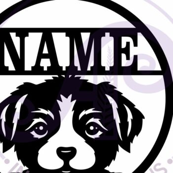 Intra απο ξύλο plywood Χρώμα wenge 3mm-4mm πάχος - Χαριτωμένο όνομα κουταβιού Επιγραφή τοίχου, Δίασταση 40x50 cm INTRAFABR-116428169 - Image 5