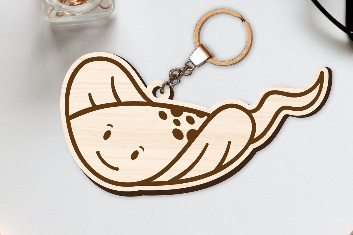 Intra απο ξύλο plywood  Χρώμα wenge 3mm-4mm πάχος - Χαριτωμένο θαλάσσιο μπρελόκ Δίασταση 4x4 cm INTRAFABR-119584715