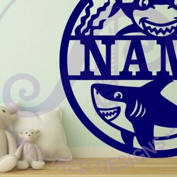 Intra απο ξύλο plywood  Χρώμα wenge 3mm-4mm πάχος - Cute Shark Name Sin Δίασταση 30x20 cm INTRAFABR-69673732 - Image 2