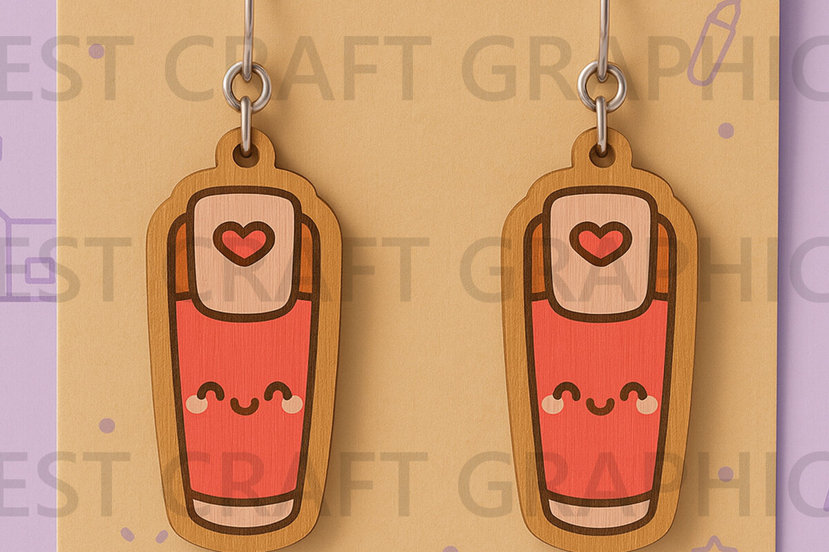 Intra απο ξύλο plywood  Χρώμα wenge 3mm-4mm πάχος - Χαριτωμένα σκουλαρίκια Δίασταση 3x3 cm INTRAFABR-88423236