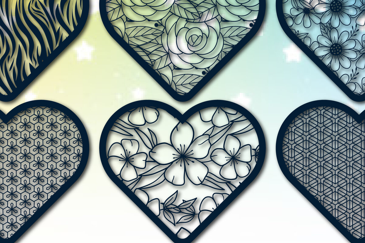 Intra απο ξύλο plywood  Χρώμα wenge 3mm-4mm πάχος - Πακέτο υ Cute Valentine Heart Cut Δίασταση 25x25 cm INTRAFABR-24867665