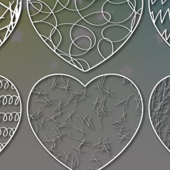 Intra απο ξύλο plywood  Χρώμα wenge 3mm-4mm πάχος - Πακέτο υ Cute Valentine Heart Cut Δίασταση 25x25 cm INTRAFABR-110084759 - Image 9