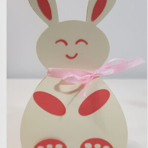 Intra απο ξύλο plywood  Χρώμα wenge 3mm-4mm πάχος - Πρότυπο κουτιού πασχαλινό λαγουδάκι Cutie Pufi Δίασταση 15x15 cm INTRAFABR-101447167