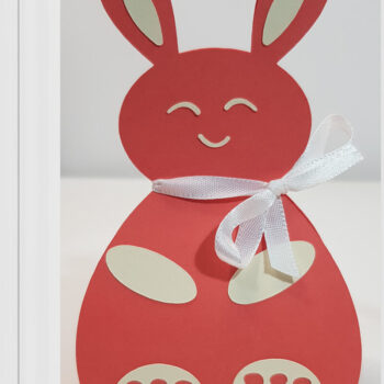 Intra απο ξύλο plywood  Χρώμα wenge 3mm-4mm πάχος - Πρότυπο κουτιού πασχαλινό λαγουδάκι Cutie Pufi Δίασταση 15x15 cm INTRAFABR-101447167 - Image 3