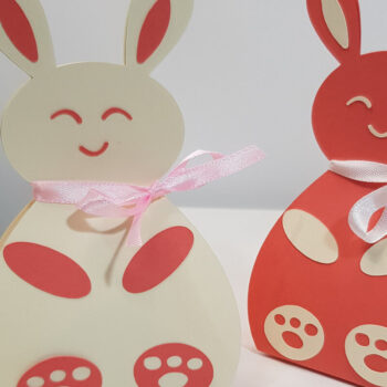 Intra απο ξύλο plywood  Χρώμα wenge 3mm-4mm πάχος - Πρότυπο κουτιού πασχαλινό λαγουδάκι Cutie Pufi Δίασταση 15x15 cm INTRAFABR-101447167 - Image 4