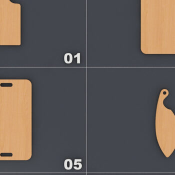 Intra απο ξύλο plywood  Χρώμα wenge 3mm-4mm πάχος - Δέσμη σανίδας κοπής, σανίδες κουζίνας 137 Δίασταση 30x20 cm INTRAFABR-101447202 - Image 2