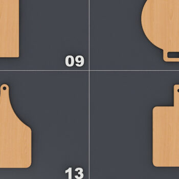 Intra απο ξύλο plywood  Χρώμα wenge 3mm-4mm πάχος - Δέσμη σανίδας κοπής, σανίδες κουζίνας 137 Δίασταση 30x20 cm INTRAFABR-101447202 - Image 4