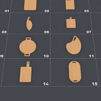 Intra απο ξύλο plywood  Χρώμα wenge 3mm-4mm πάχος - Δέσμη σανίδας κοπής, σανίδες κουζίνας 137 Δίασταση 30x20 cm INTRAFABR-101447202 - Image 6