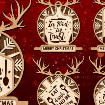 Intra απο ξύλο plywood  Χρώμα wenge 3mm-4mm πάχος - Πακέτο κοπής Χριστουγεννιάτικα στολίδια Δίασταση 6x6 cm INTRAFABR-101447261 - Image 1