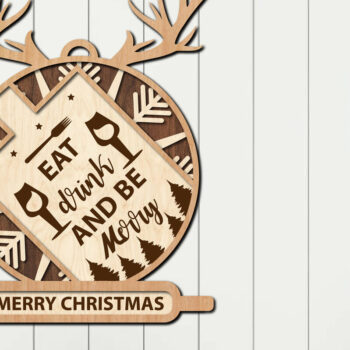 Intra απο ξύλο plywood  Χρώμα wenge 3mm-4mm πάχος - Πακέτο κοπής Χριστουγεννιάτικα στολίδια Δίασταση 6x6 cm INTRAFABR-101447261 - Image 8