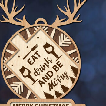 Intra απο ξύλο plywood  Χρώμα wenge 3mm-4mm πάχος - Πακέτο κοπής Χριστουγεννιάτικα στολίδια Δίασταση 6x6 cm INTRAFABR-101447261 - Image 9