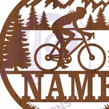 Intra απο ξύλο plywood  Χρώμα wenge 3mm-4mm πάχος - Ποδηλάτης Γυναικείο Σήμα Δίασταση 30x20 cm INTRAFABR-120097186 - Image 3