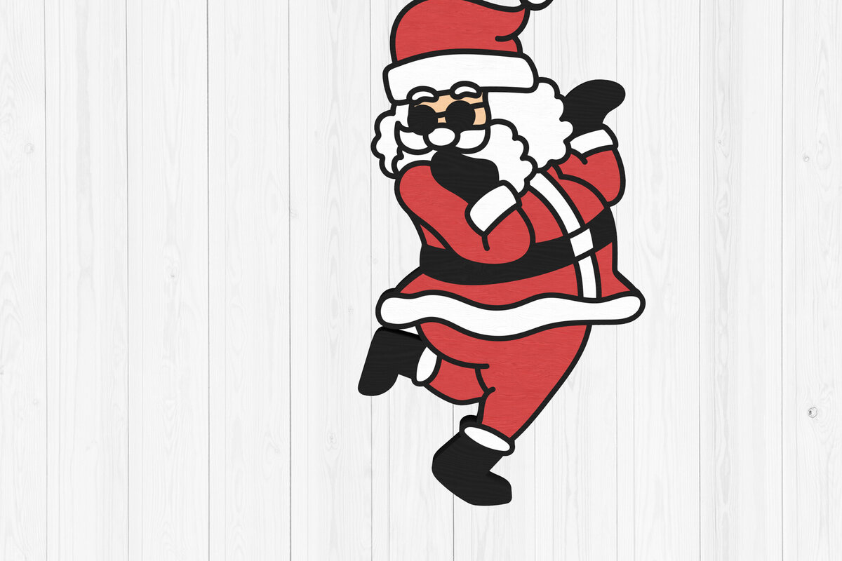 Intra απο ξύλο plywood  Χρώμα wenge 3mm-4mm πάχος - Ταμπονάρισμα Santa Ornament Δίασταση 6x6 cm INTRAFABR-120966951