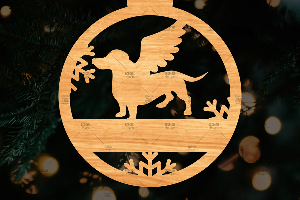 Intra απο ξύλο plywood  Χρώμα wenge 3mm-4mm πάχος - Στολίδι Dachshund Memorial Δίασταση 6x6 cm INTRAFABR-106112012