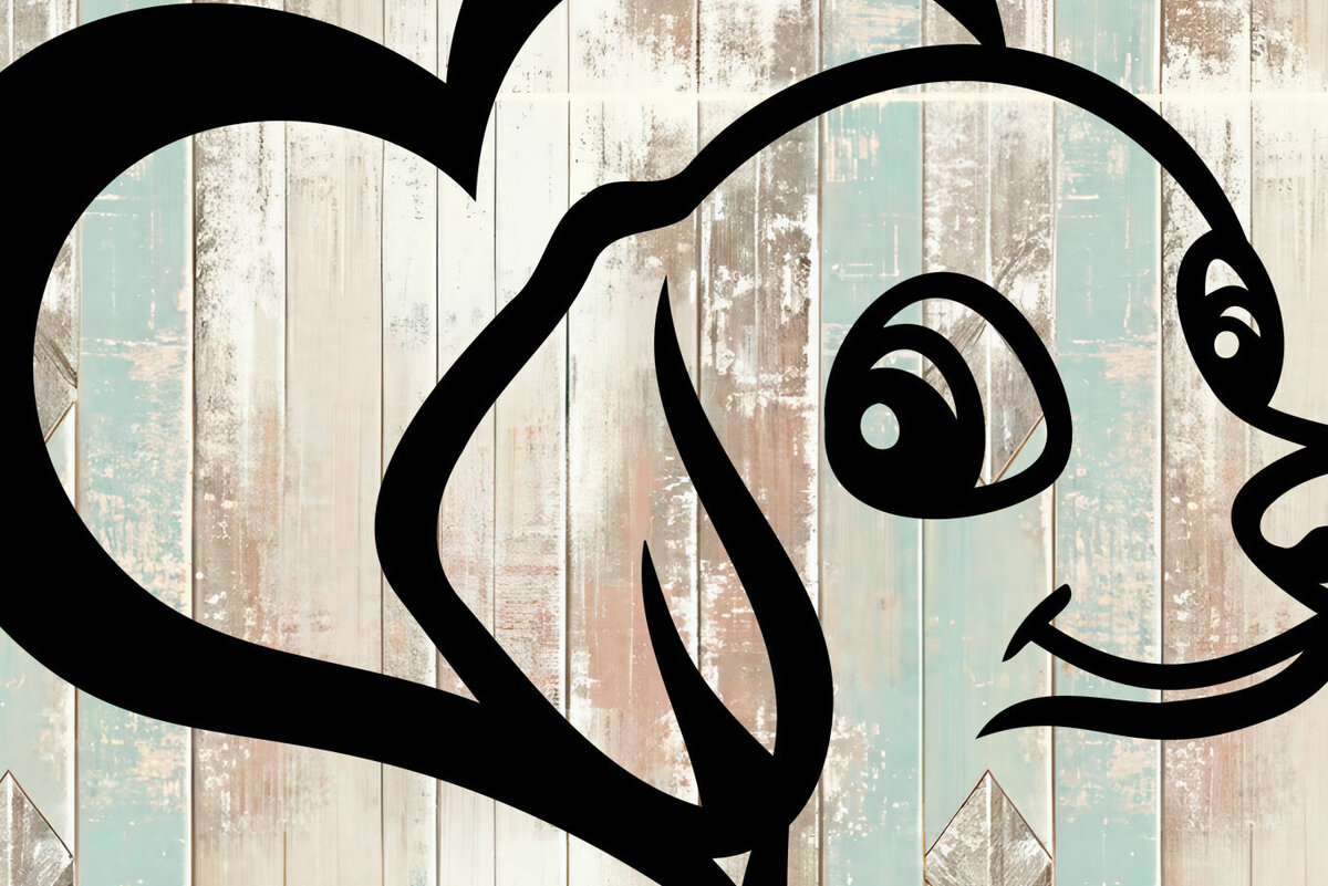 Intra απο ξύλο plywood  Χρώμα wenge 3mm-4mm πάχος - Κοπή αυτοκόλλητου αυτοκινήτου Dachshund Design Δίασταση 20x20 cm INTRAFABR-112568231